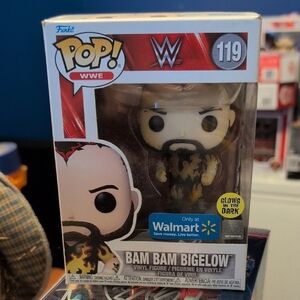 Funko Pop WWE Bam Bam Bigelow Glow Figure